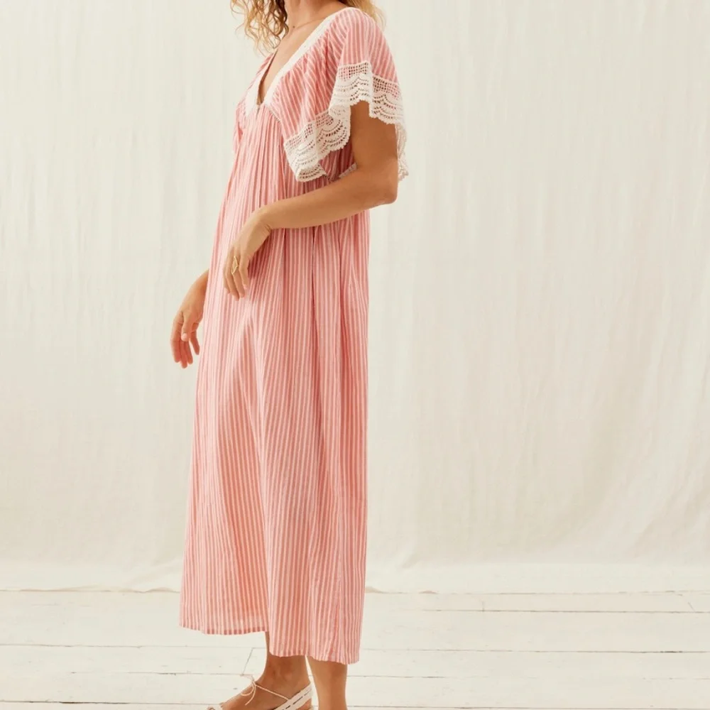 Louise Misha Ashila Dress in Strawberry Stripes - Picture 5 of 6